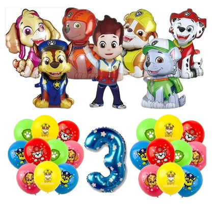 Décoration Anniversaire PAW Patrol – Set Complet Fournitures de Fête : Assiettes, Serviettes, Ballons & Accessoires - GoDiscount