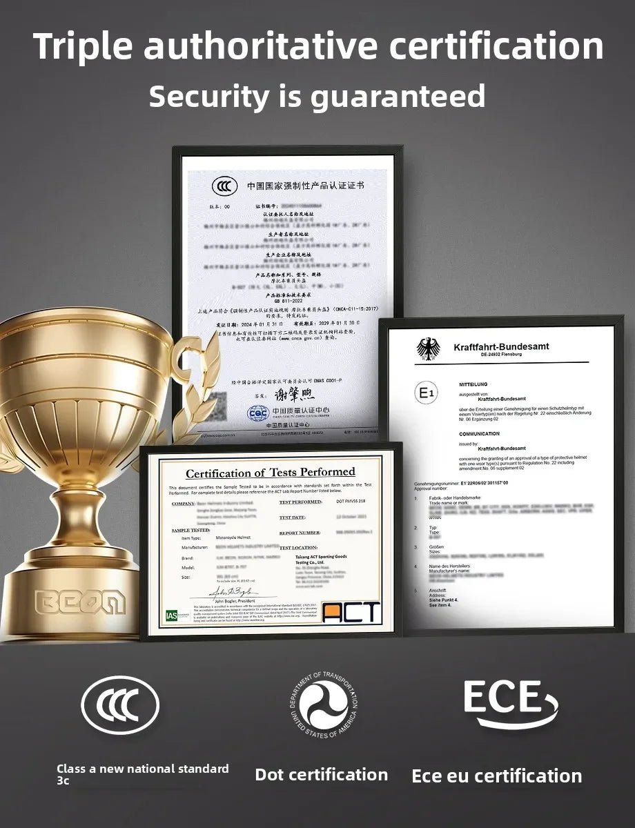 💨🛡️ Casque Moto Beon - 507 – Casque Full Face Racing, Certifié DOT/ECE | Pour Toute Saison - GoDiscount