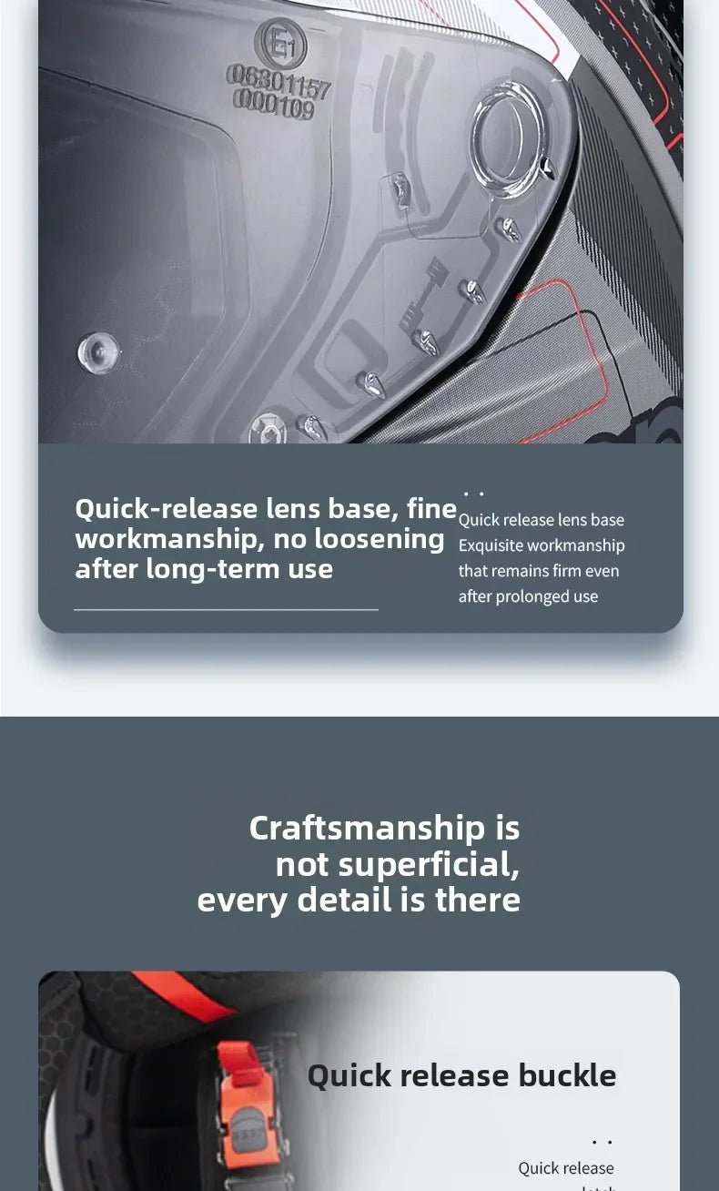 💨🛡️ Casque Moto Beon - 507 – Casque Full Face Racing, Certifié DOT/ECE | Pour Toute Saison - GoDiscount