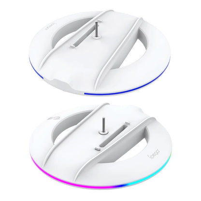 RGB Vertical Stand Gaming Base Stable Console Bracket for PS5 Slim Console for PS5 Slim Disc/Digital Version Game Accessories - GoDiscount