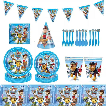 Décoration Anniversaire PAW Patrol – Set Complet Fournitures de Fête : Assiettes, Serviettes, Ballons & Accessoires - GoDiscount