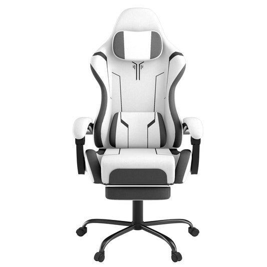 Gaming Chair 150 Kg Office Chair Desk Chair Gaming With Lumbar Cushion + Headrest, Height Adjustable Ergonomic Gaming Chair Gaming Chair, Five Colors - GoDiscount
