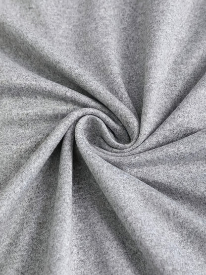 Women'S Slim - Fit Square Neck Long Sleeve Solid Color 3pcs Set - Casual Style, Regular Sleeve, All - Season Wear, No Belt, Chest Pad, Regular Length, Solid Color, Versatile Outfit|Slim Fit Bodysuit| Fabric - GoDiscount