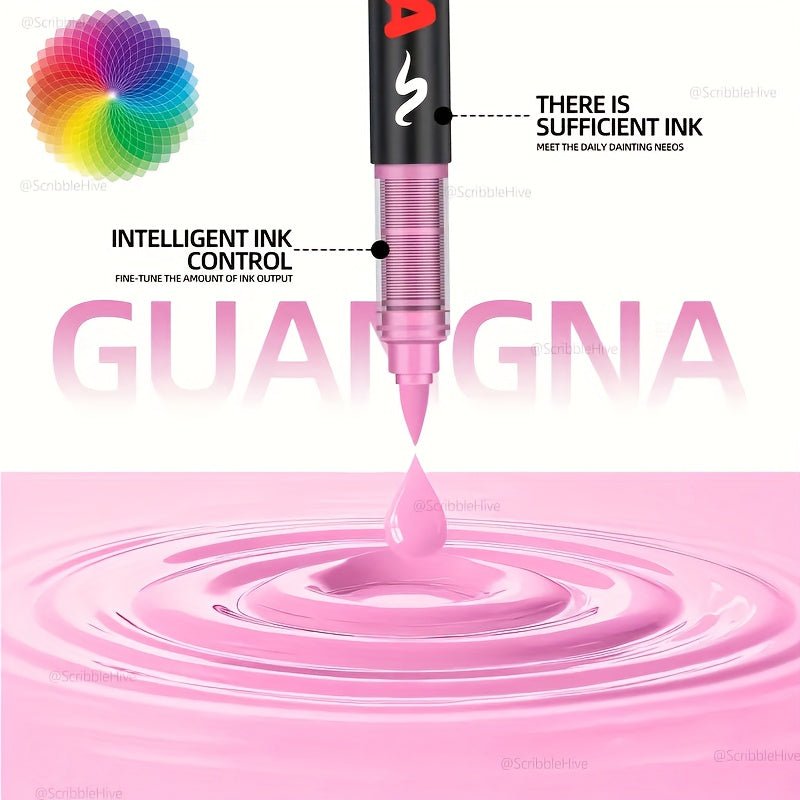 Guangna New 288 - Color Acrylic Marker Pen Set, Liquid Ink, Art Drawing Pens, Elegant Packaging for Professional Painting And Daily Use/Festival Gifts - GoDiscount