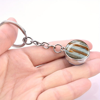 Solar System Eight Planets Keychain, Keychain Accessory, Astronomy Gift, Planet Keyring, Star Design, Durable Keyring, Celestial Keyring, Spacethemed Accessory, Collectors, Science Lovers - GoDiscount