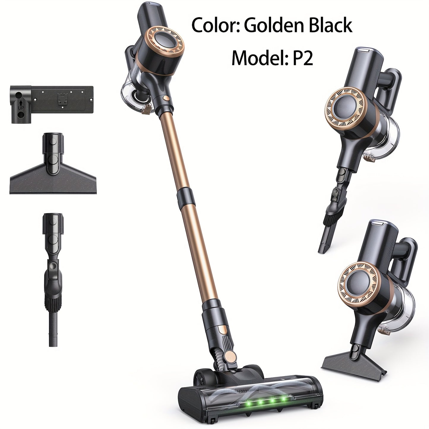 Lubluelu Free-Standing Vacuum Cleaner, 25KPa Powerful Lightweight Cordless 6 In 1 Stick Vacuum Cleaner For Carpet Floor Pet Hair - 202, Christmas&Halloween Gifts