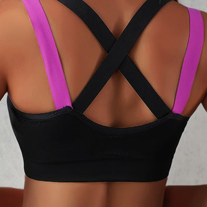 [Summer Sports Bra] Summer Sports Bra - Beautiful Back No Steel Ring Vest Type Sleep Yoga Running Fitness Thin Underwear Female