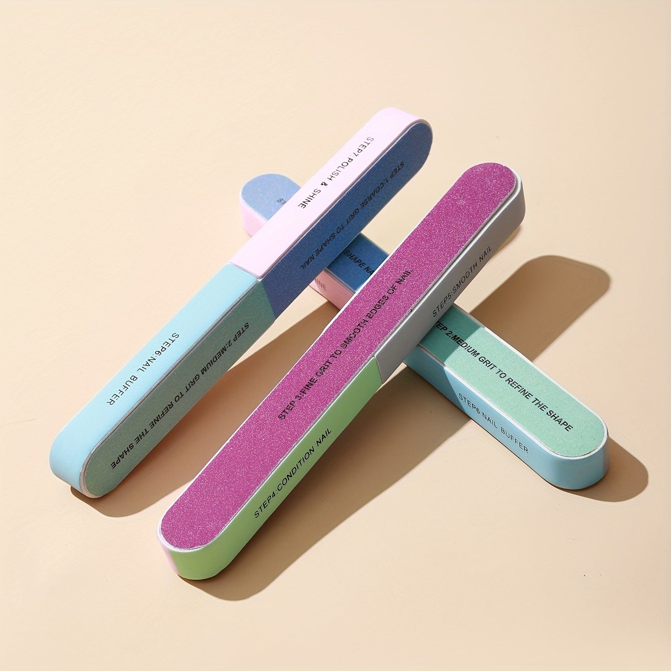 7 Sides Nail Cuticle Polish Strip Tool - Easy Manicure and Pedicure with Clean Cut - GoDiscount