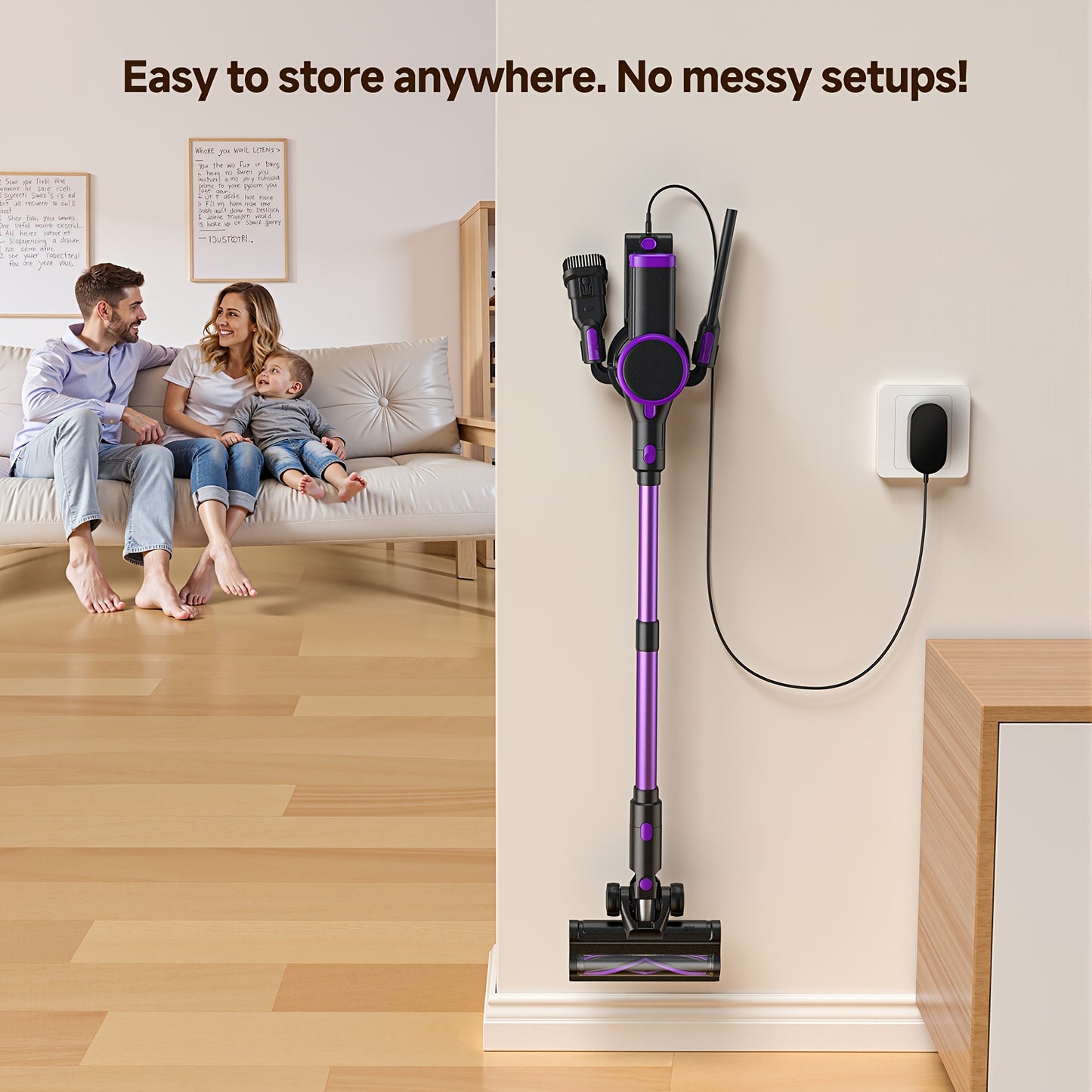 Lubluelu Free - Standing Vacuum Cleaner, 25KPa Powerful Lightweight Cordless 6 In 1 Stick Vacuum Cleaner For Carpet Floor Pet Hair - 202, Christmas&Halloween Gifts - GoDiscount