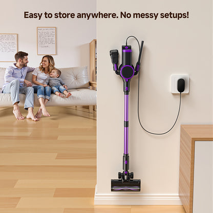 Lubluelu Free - Standing Vacuum Cleaner, 25KPa Powerful Lightweight Cordless 6 In 1 Stick Vacuum Cleaner For Carpet Floor Pet Hair - 202, Christmas&Halloween Gifts - GoDiscount