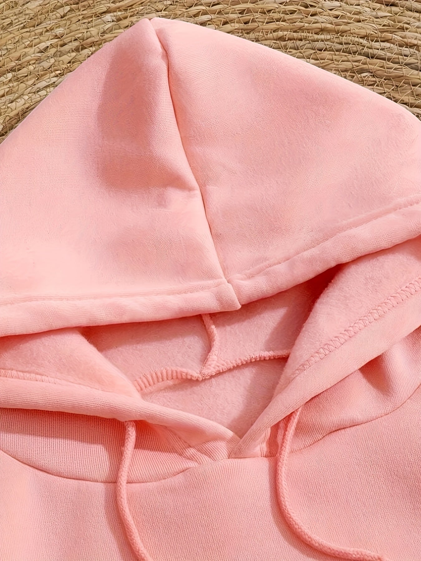 Women'S Chic Brown Hoodie with "Bichette" Print and Red Heart Design - Cozy Long Sleeve Pullover with Kangaroo Pocket, Perfect for Casual Fall/Winter Wear, Casual Wear Hoodie | Chic Casual Style | Polyester Hoodie - GoDiscount