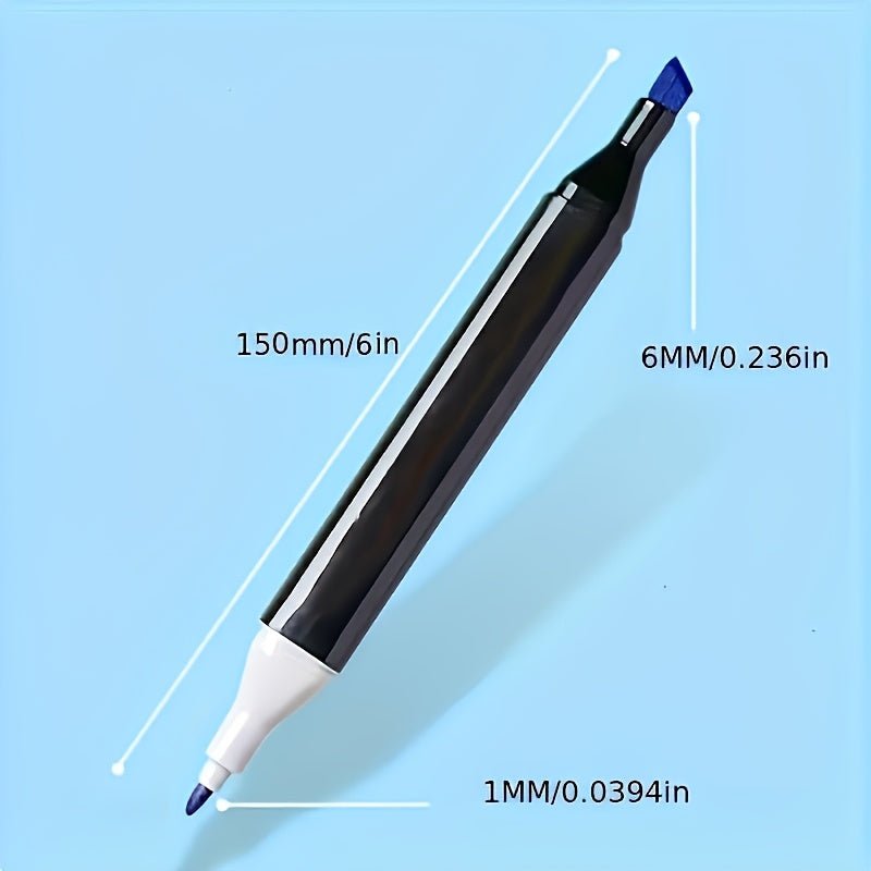 48pcs Dual - Tip Felt Tip Pens, Markers, Drawing Pens, Suitable for Comics and Sketching - Art Supplies, Perfect Christmas and Birthday Gift - GoDiscount