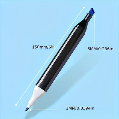 48pcs Dual - Tip Felt Tip Pens, Markers, Drawing Pens, Suitable for Comics and Sketching - Art Supplies, Perfect Christmas and Birthday Gift - GoDiscount