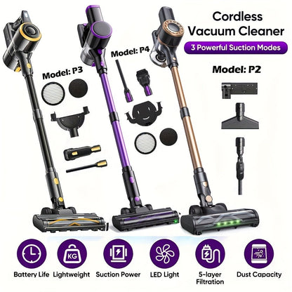 Lubluelu Free - Standing Vacuum Cleaner, 25KPa Powerful Lightweight Cordless 6 In 1 Stick Vacuum Cleaner For Carpet Floor Pet Hair - 202, Christmas&Halloween Gifts - GoDiscount