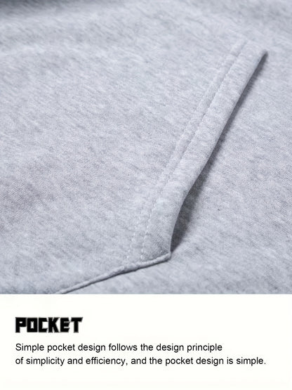 Paris Men'S Casual Fleece - Lined Hoodie and Jogger Set - Stylish Print, Long Sleeve, Kangaroo Pocket, Suitable for Autumn and Winter, Outdoor Sports Warmth, Daily Wear Home Outfit, Perfect For Outdoor - GoDiscount