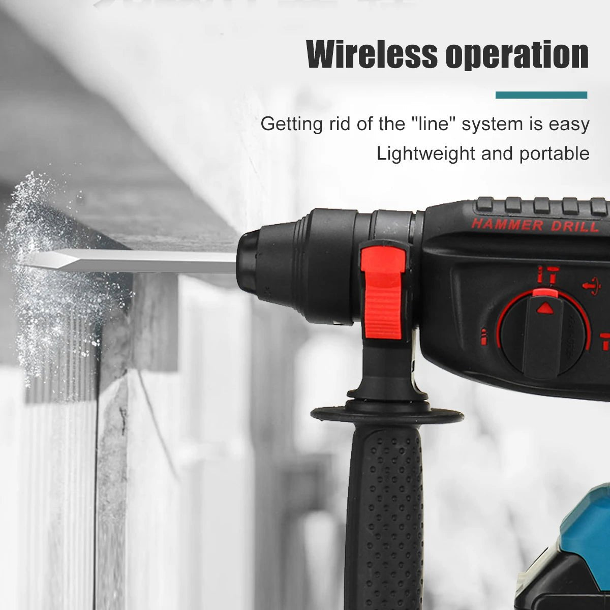 Drillpro Electric Power Tool Set 800N.M Electric Wrench Rotary Hammer 13mm Power Drill 125mm Angle Grinder For Mak 18V - GoDiscount