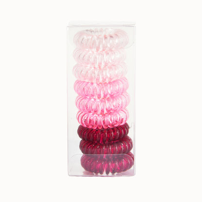 9 Pcs Spiral Hair Ties No Crease, Coil Hair Ties, Phone Cord Hair Ties, Women Ponytail Holder Elastics