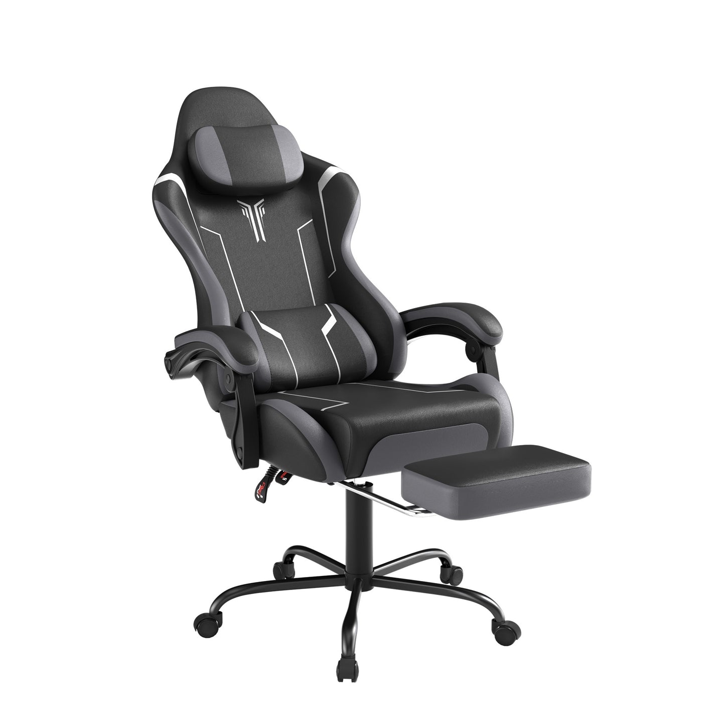 Gaming Chair 150 Kg Office Chair Desk Chair Gaming With Lumbar Cushion + Headrest, Height Adjustable Ergonomic Gaming Chair Gaming Chair, Five Colors - GoDiscount