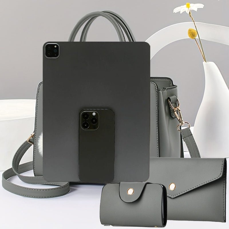 Women'S Elegant Handbag with Detachable Strap - Multi - Functional Crossbody Purse, Zipper Closure, Lining - Stylish Everyday & Formal Bag for Women, Versatile Fashion Accessory - GoDiscount