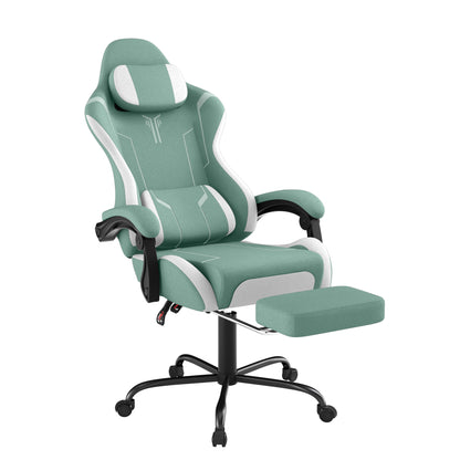 Gaming Chair 150 Kg Office Chair Desk Chair Gaming With Lumbar Cushion + Headrest, Height Adjustable Ergonomic Gaming Chair Gaming Chair, Five Colors - GoDiscount